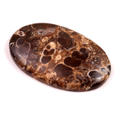 Kabošon Turritella Achát č.6087 (38x24x5mm)