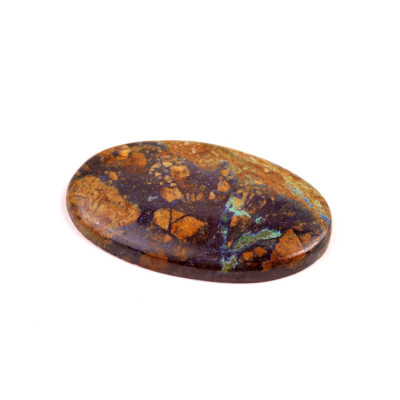 Kabošon Azurite č.1561 (34x21x4mm)