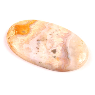 Kabošon Yellow Crazy Lace Agate č.2480 (43x24x5mm)