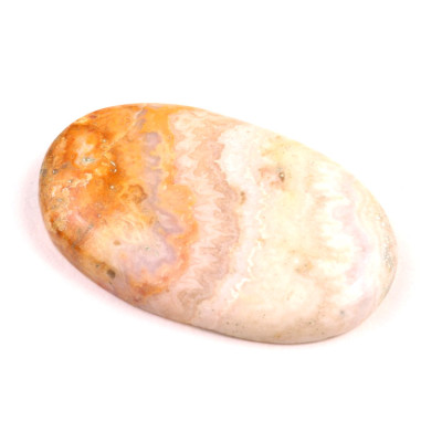 Kabošon Yellow Crazy Lace Agate č.2483 (40x25x6mm)