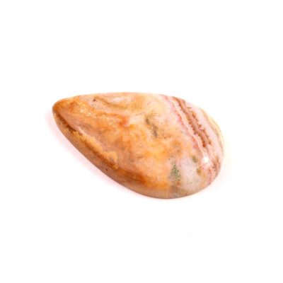 Kabošon Yellow Crazy Lace Agate č.2493 (30x18x5mm)