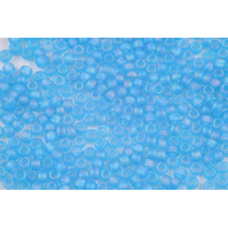 TOHO Round 8/0  N. 203 Trans-Rainbow-Frosted Dark Aquamarine