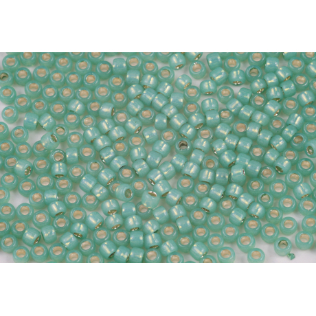 TOHO Round 8/0  N. 577 Silver-lined Milky Dark Peridot