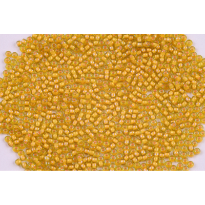 TOHO Round 11/0  N. 65 Inside-Color Jonquil/Apricot Lined