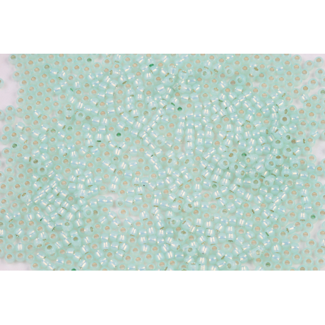 TOHO Round 11/0  N. 1055 Silver-Lined Milky Lt Peridot